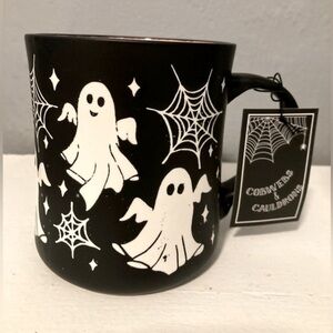 Cobwebs and Cauldrons Halloween Ghosts Coffee Mug